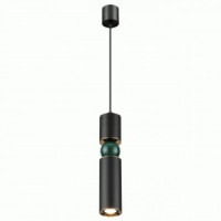 ODEON LIGHT 4075/5L ODL19 045 черн./зол./зелен. подвес GU10 1*5W SAKRA 500lm 1500x65