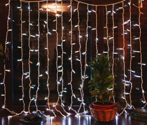 Гирлянда-занавес ул. ULD-C1515-160/TWK (мерц) 160LED 8W белый 1.5x1.5/16нит, соед.6мод. IP67 Uniel