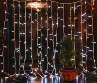 Гирлянда-занавес ул. ULD-C1515-160/TWK (мерц) 160LED 8W белый 1.5x1.5/16нит, соед.6мод. IP67 Uniel