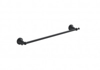 DIADONNA Держатель для полотенец настенный (Zn) нерж.сталь, черный, D8001BL