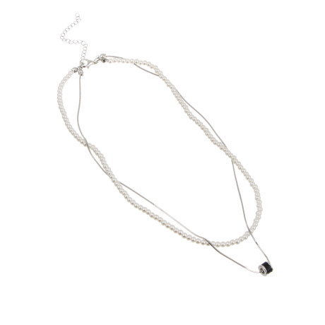 Бусы на шею 37-42см, медь, стекло, БЖ25-16