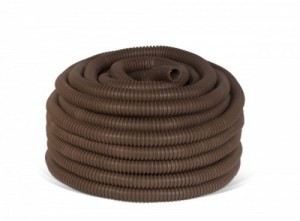 EKF Труба гофр.ПВХ с зондом темное дерево (бук) d16мм (бухта 25м, цена за 1м) Plast PROxima tg-z-16d