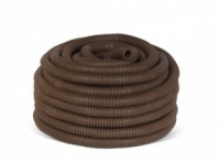 EKF Труба гофр.ПВХ с зондом темное дерево (бук) d16мм (бухта 25м, цена за 1м) Plast PROxima tg-z-16d