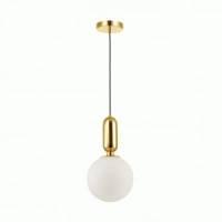 ODEON LIGHT 4669/1 ODL20 383 золотой/белый Подвес E27 1x40W 220V OKIA