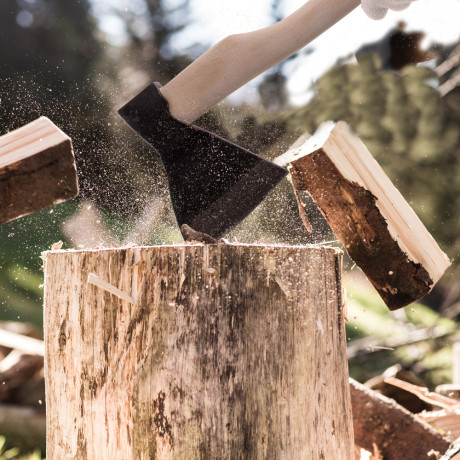 Топор кованный, в сборе, 890/1200 г, деревянное топорище, 500 мм, АО,