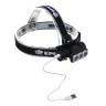 Фонарь налобный тм ЕРМАК, 3 LED, 1200мАч, 3 режима, 8,3х3,8х5,4см, USB кабель, пластик
