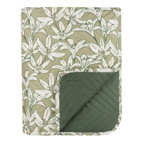PROVANCE Эвкалипт Покрывало стеганое принтованное двустороннее 200х220см, 100% полиэстер, зеленый
