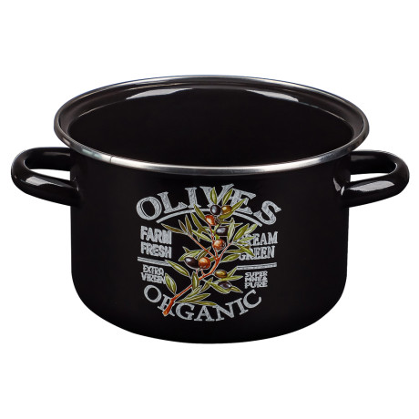 Ветка оливы Кастрюля эмалированная 3л