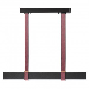 ODEON LIGHT 6629/25L HIGHTECH ODL24 мет/экокожа/ткань/акрил борд/черн подвес IP20 25W 3000K VINCENT