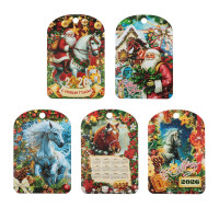 Доска разделочная &quot;Новый год&quot;, 27x18x0,5 см, фанера, 5 дизайнов