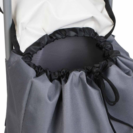 Тележка + сумка, до 30кг тм VETTA, 30х22х86см, 21л, полиэстер, колеса ЭВА d14,5см, цвет серый