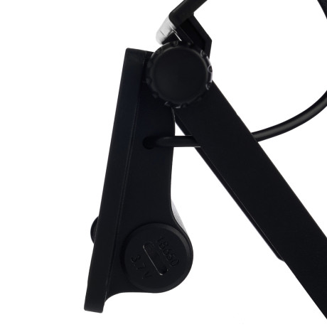 BY Светильник-прожектор с дат. движ., солн. панелью, 20LED, 1600Лм, 3000мАч, IP54, пластик, стекло,2