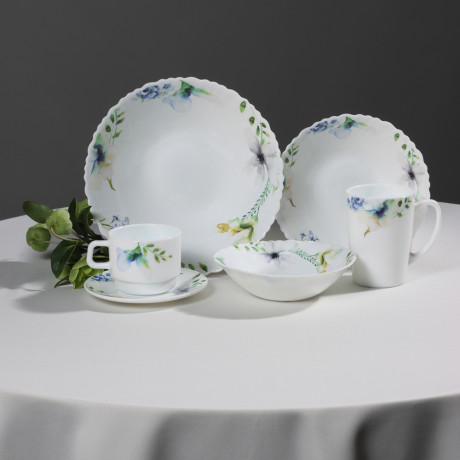 MILLIMI Шабер Салатник, опаловое стекло, 24см