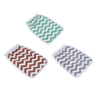 ЮL Мочалка скрабер кесе для пилинга средней жесткости, полиэстер, 22х14см, 3 цвета, МЭ24-06