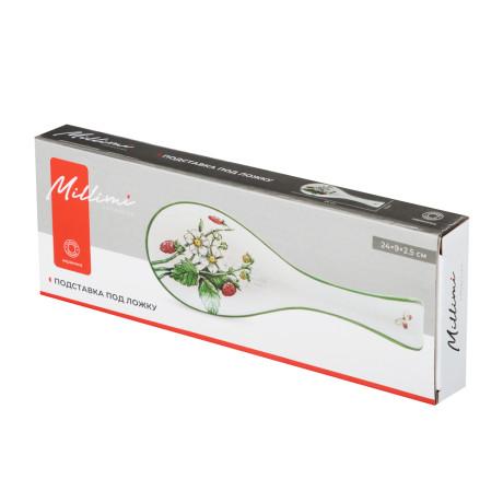 MILLIMI Земляника Подставка под ложку, 24х9х2,5см, керамика