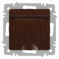 ЭРА Intro Accent мех. роз. СУ 1 мест. (земля, крышка), 16А 250В, венге 6-203-10