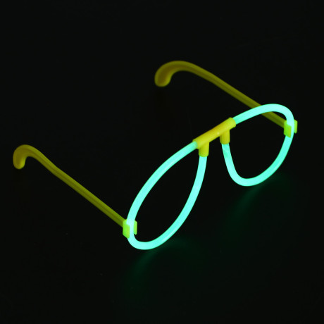 Неоновые очки, ширина очков 15см, пластик, 4 цвета