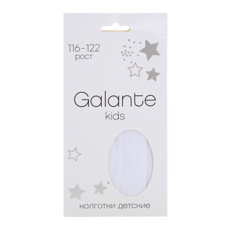 GALANTE Колготки детские, 85% полиамид, 15% эластан, 116-122, цвет белый