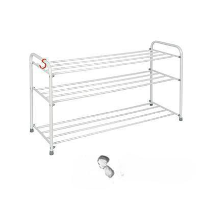 Подставка для обуви Альфа 33 Белый (3-х полочная 80 см ПДОа33Б)