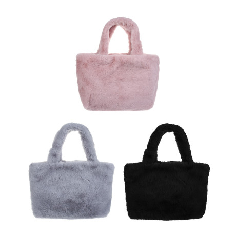 ЮL Мэллоу Сумка из искусственного меха на кнопке, 36x22 см, полиэстер, 2-3 цвета