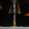 Сверло спиральное по металлу 8 x 117мм, Р6М5, Golden Tip, многогранная заточка Denzel