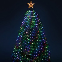 ЭРА Умная гирлянда-дождик+звезда 400 LED RGB h=1,5 м Smart bluetooth IP44 ERASG -03