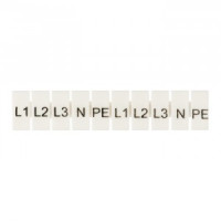 EKF Маркеры для JXB-ST 6 с символами "L1, L2, L3, N, PE" (уп.10шт, цена за уп) PROxima zb-st-6-L-1-3