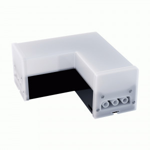 APEYRON св-к-коннектор св/д L-образн 8W(800lm) 4000К 4K IP40 черн 116x116x55 30-17