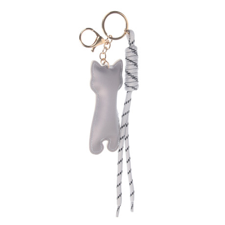 Подвеска брелок шнур паракорд и котик тм ЮL, ПУ, нейлон, металл, 9,5х4,5 см, 3 цвета