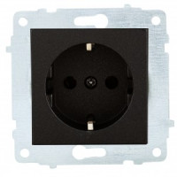 OVIVO мех. роз. СУ 1 мест. (земля) черный металлик (ко всем рамкам) 600-000317-217