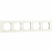 OVIVO Рамка СУ 5 местн. MINA крем, 401-020000-250