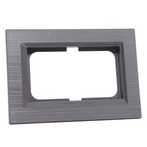 OVIVO Рамка СУ для 2-ой роз QUANTUM без земл., сталь, 405-340000-267
