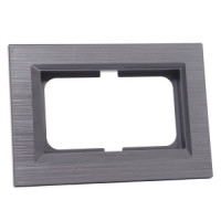 OVIVO Рамка СУ для 2-ой роз QUANTUM без земл., сталь, 405-340000-267