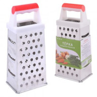 Терка четырехгранная, 24см (кратность 6шт!!!), нерж.сталь, пластик AN53-66 Мультидом