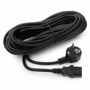 Cablexpert шнур сетевой C13 компьютерный PC-186-1-10M, 10м, Schuko- C13, 3x1мм, черн., земл., пакет