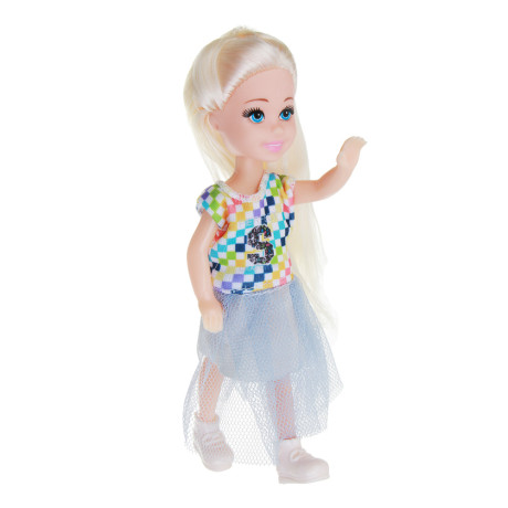 ИГРОЛЕНД Кукла в рожке 15 см, PVC, ABS, 9х3,5х17,5 см, 6 диз.