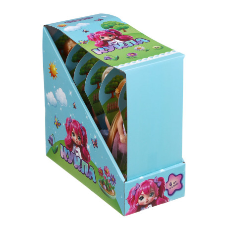 ИГРОЛЕНД Кукла в рожке 15 см, PVC, ABS, 9х3,5х17,5 см, 6 диз.