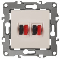 ЭРА 12 мех. роз. СУ аудио, двойная, слоновая кость, автоклеммы 12-3112-02 3703