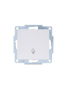 Lezard VESNA мех. кнопка звонка СУ 1 кл. 16А бел. (корп. ABS)  742-0288-103