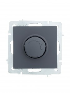 Lezard VESNA мех. диммер СУ 1 кл. 16А (1000Вт) графит (корп. ABS) 742-3488-157