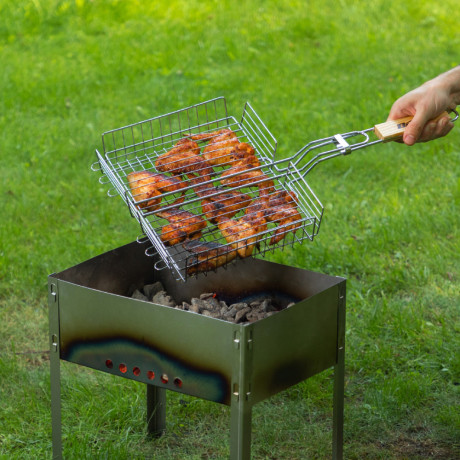 Мангал облегченный 350 х 250 х 350 мм, Camping Palisad