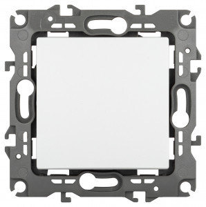 ЭРА 12 мех. выкл. (перекл.) СУ 1 кл. (перекрестный) 10А, 250В автоклеммы, белый матовый 12-1108-01М