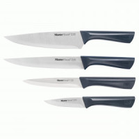 Набор ножей Юджин 4предм. (поварск,раздел,универс,д/овощей) пластик.рукоятка 84036 Master House
