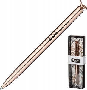 Ручка шариковая  Attache Selection Spring. корп.розовое золото. ст.синий Арт.1098100