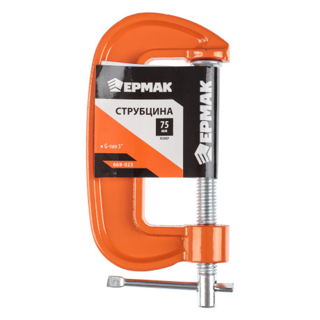 ЕРМАК Струбцина G-тип 75мм (3")