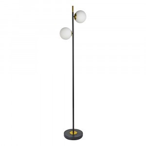 ARTE LAMP торшер 2xE14 40W 1650x350x250 черн/бел IP20 ALCOR A2224PN-2BK