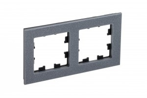 Systeme Electric AtlasDesign Nature рамка СУ 2 мест. мрамор айс грей ATN343202 (2!)