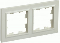 IEK BRITE Рамка СУ 2 мест. РУ-2-БрКр бежевый BR-M22-K10