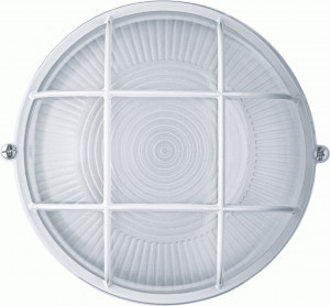 Navigator св-к влагозащит. R2 IP54 60W E27 круг с реш белый NBL-R2-60-E27/WH 94803