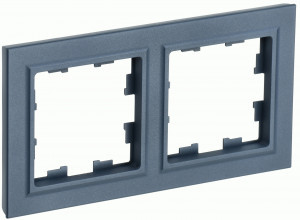 IEK BRITE Рамка СУ 2 мест. РУ-2-БрМ маренго BR-M22-K35